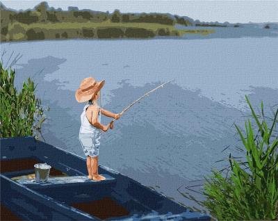 Opakowanie Malowanie po numerach - Pierwsze łowienie 40x50cm