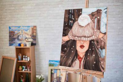 Opakowanie Malowanie po numerach Pierwszy śnieg