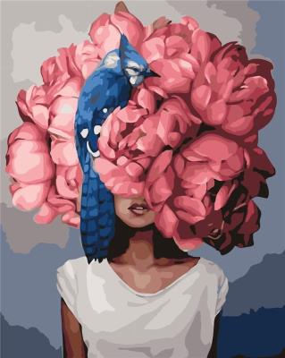 Opakowanie Malowanie po numerach - Piwonie i koliber 40x50cm