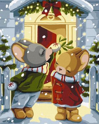 Opakowanie Malowanie po numerach - Pod jemiołą 40x50cm