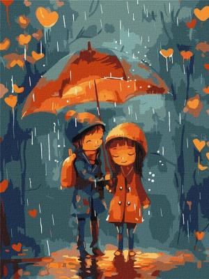 Opakowanie Malowanie po numerach - Pod parasolem 30x40cm