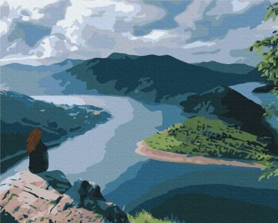 Opakowanie Malowanie po numerach Podróżnik na krawędzi światła