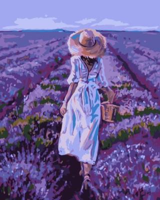 Opakowanie Malowanie po numerach - Pole lawendy 40x50cm