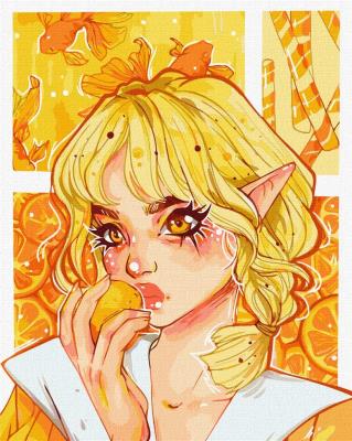 Opakowanie Malowanie po numerach - Pomarańczowy 40x50cm