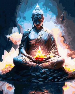 Opakowanie Malowanie po numerach - Posąg Buddy 40x50 cm