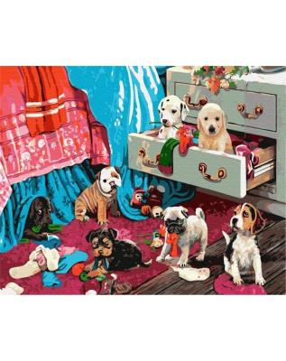 Opakowanie Malowanie po numerach - Przyjaciele 40x50cm