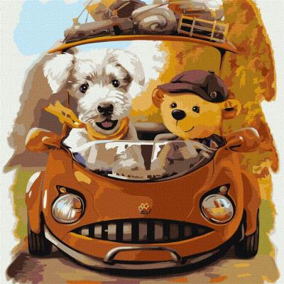 Opakowanie Malowanie po numerach - Przyjazna podróż 40x40cm