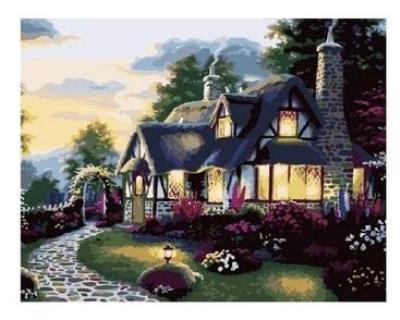 Opakowanie Malowanie po numerach - Przytulny dom 40x50cm