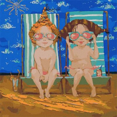 Opakowanie Malowanie po numerach - Różowe okulary 40x40