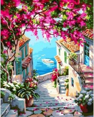 Opakowanie Malowanie po numerach - Schody do morza 40x50cm