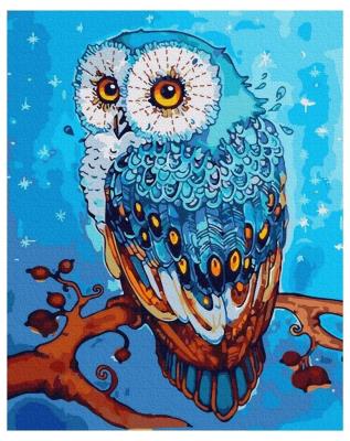 Opakowanie Malowanie po numerach - Sowa zimowa 40x50cm