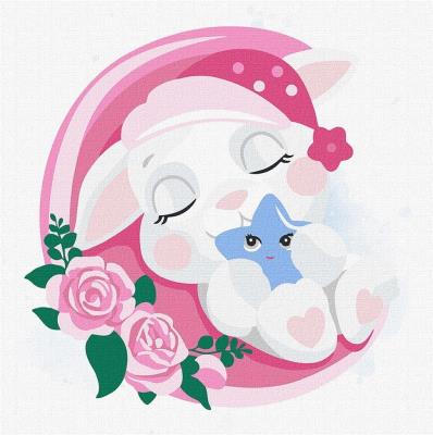 Opakowanie Malowanie po numerach - Śpiący króliczek 30x30