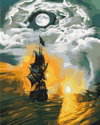 Opakowanie Malowanie po numerach Statek w burzy