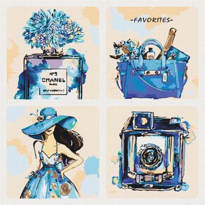 Malowanie po numerach - Styl metropolii 40x40cm. Wydawca: Ideyka. SmakLiter.pl Opakowanie Malowanie po numerach - Styl metropolii 40x40cm