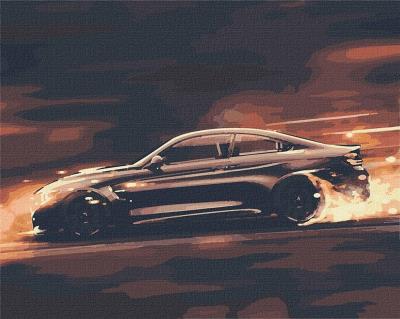 Opakowanie Malowanie po numerach - Szalona prędkość 40x50