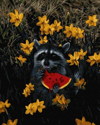 Opakowanie Malowanie po numerach  Szop i arbuz