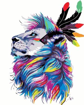 Opakowanie Malowanie po numerach - Tajemniczy lew 40x50cm