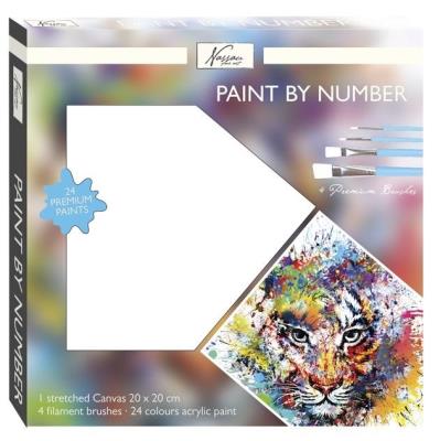 Opakowanie Malowanie po numerach - Tiger 20x20cm
