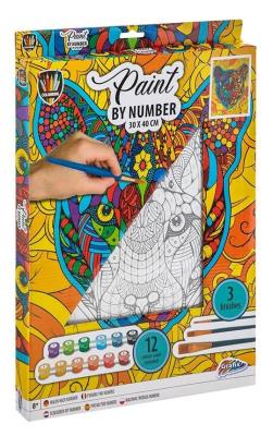 Opakowanie Malowanie po numerach - Tygrysek 30x40cm