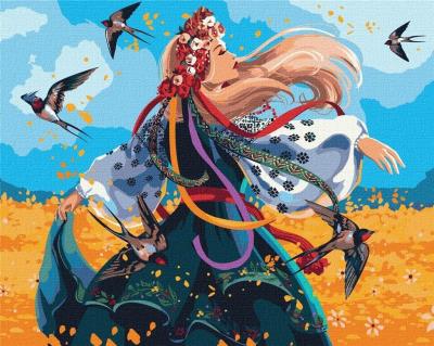 Opakowanie Malowanie po numerach - Ukraińska kobiet 40x50cm