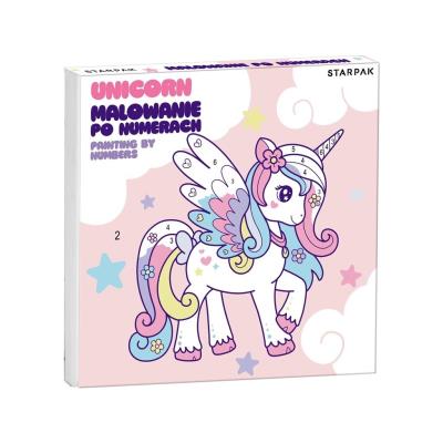 Opakowanie Malowanie po numerach Unicorn 20x20cm