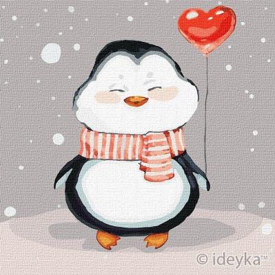 Malowanie po numerach - Urocza zima 25x25cm. Wydawca: Ideyka. SmakLiter.pl Opakowanie Malowanie po numerach - Urocza zima 25x25cm