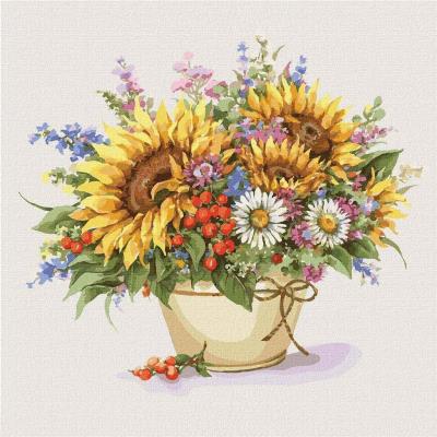 Opakowanie Malowanie po numerach - Urocze słoneczniki 40x40