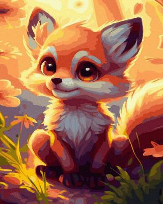 Opakowanie Malowanie po numerach Uroczy Lis