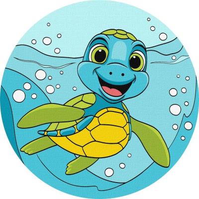 Opakowanie Malowanie po numerach - Uroczy żółw 19cm