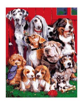 Opakowanie Malowanie po numerach - Wesołe towarzystwo 40x50