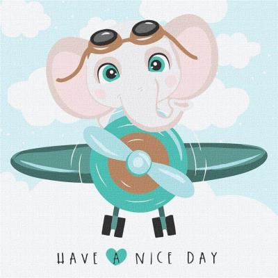 Opakowanie Malowanie po numerach - Wesoły lot 30x30cm