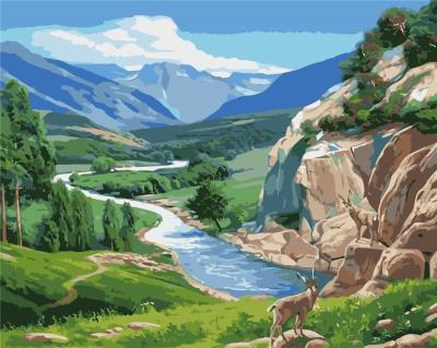 Opakowanie Malowanie po numerach - Widok górski 40x50cm