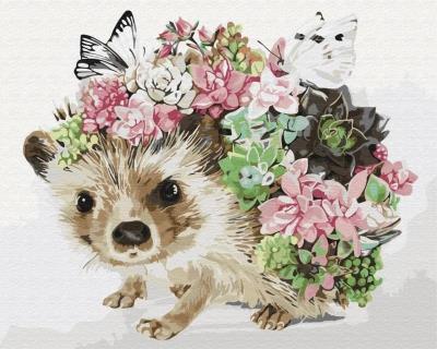 Opakowanie Malowanie po numerach Wiosenny jeż 40x50cm