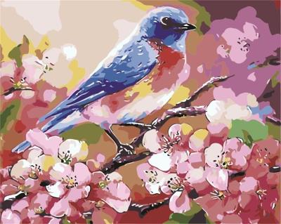 Opakowanie Malowanie po numerach - Wiosenny ptaszek 40x50cm