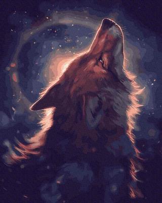 Opakowanie Malowanie po numerach - Wycie wilka 40x50cm