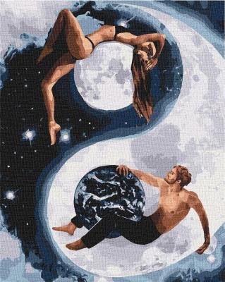 Opakowanie Malowanie po numerach - Yin i yang 40x50cm