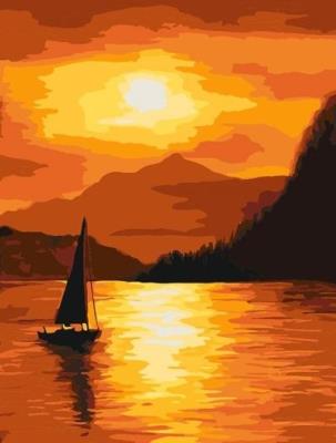Opakowanie Malowanie po numerach - Zachód słońca 30x40cm