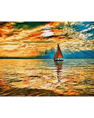 Opakowanie Malowanie po numerach - Żaglówka 40x50cm