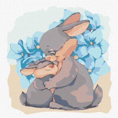 Opakowanie Malowanie po numerach - Zajączek i mama 30x30