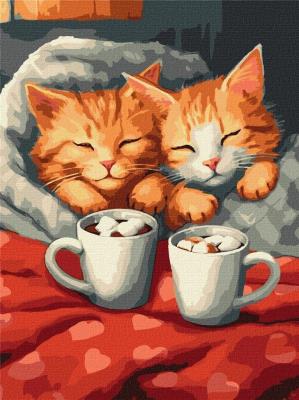 Opakowanie Malowanie po numerach - Zakochane koty 30x40cm