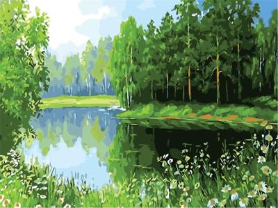 Opakowanie Malowanie po numerach - Zielono mi 30x40cm