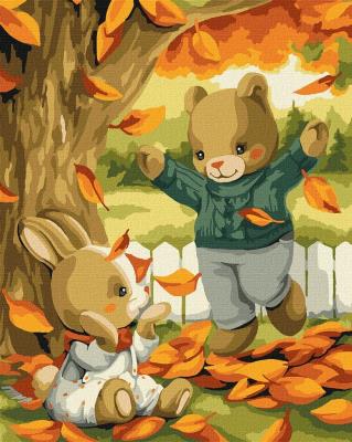 Opakowanie Malowanie po numerach - Złote liście 40x50cm