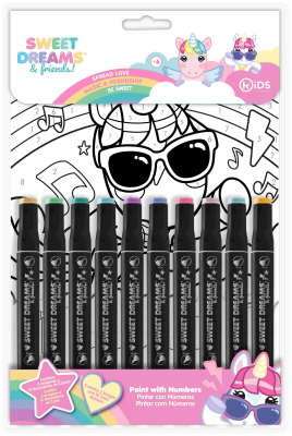 Opakowanie Malowanie po numerkach Jednorożec Sweet Dreams KL11535