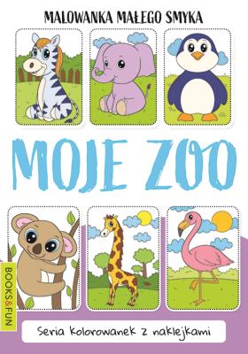 Malowanka małego smyka. Moje ZOO. Autor: Opracowanie zbiorowe. SmakLiter.pl Okładka książki Malowanka małego smyka. Moje ZOO