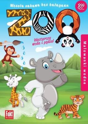 Malowanki wodne Zoo. Autor:   Praca zbiorowa. SmakLiter.pl Okładka książki Malowanki wodne Zoo