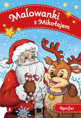Okładka książki Malowanki z Mikołajem. Renifer