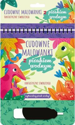 Malowanki z pisakiem wodnym.Fantastyczne stworzeni. Autor: Martyna Jelonek. SmakLiter.pl Okładka książki Malowanki z pisakiem wodnym.Fantastyczne stworzeni