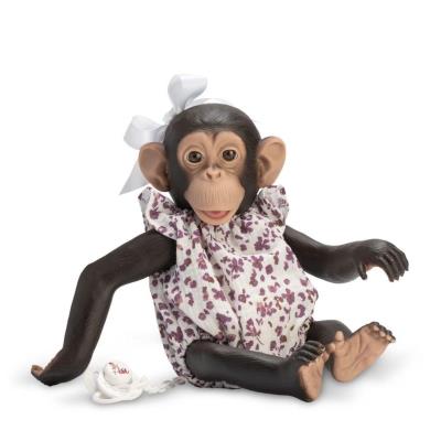 Opakowanie Małpka hiszpańska Lola w rampersie w kwiatki 32cm