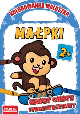 Okładka książki Małpki. Kolorowanka maluszka