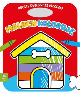 Okładka książki Maluch koloruje domek dla psa